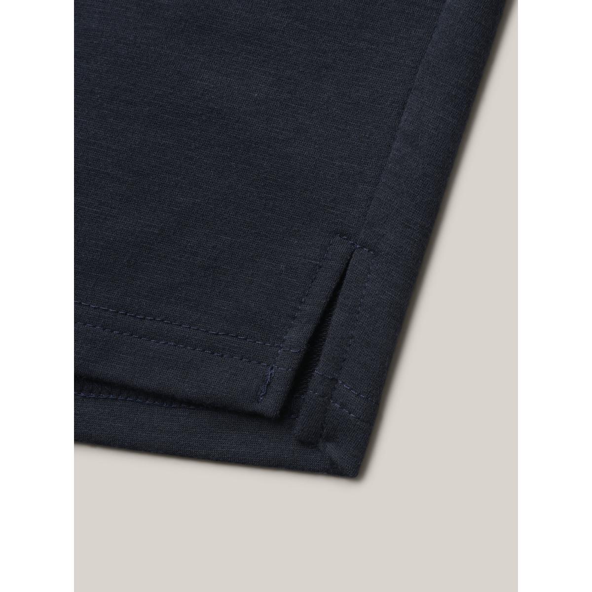 Plus Size Stretchy Waist Split Relaxed Shorts Women Midnight Leisure Slit Loose Casual Shorts BloomChic 26/4X Product Image