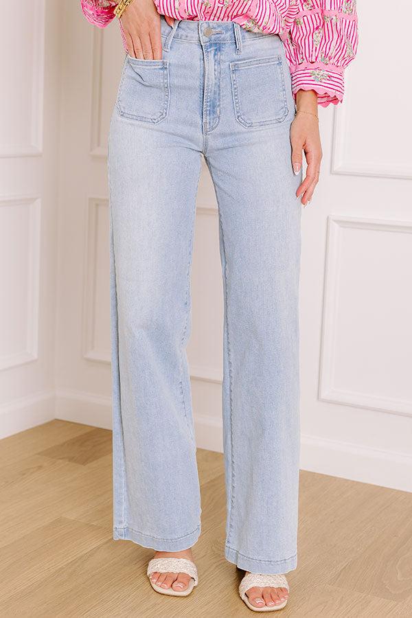 JUST USA Silas High Waist Wide Leg Jean Product Image
