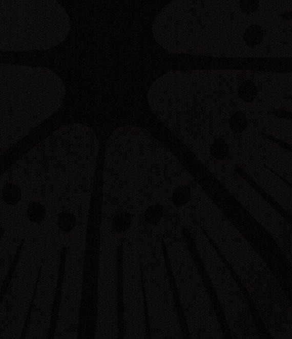 Gibson & Latimer Woven Geometric Fan Print Cropped Crew Neck Sleeveless Coordinating Top Product Image