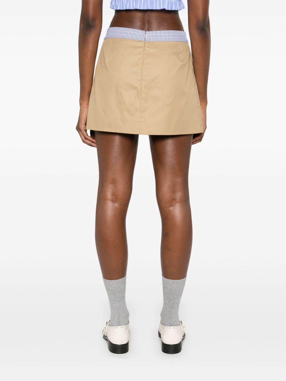 pleat-detail mini skirt Product Image