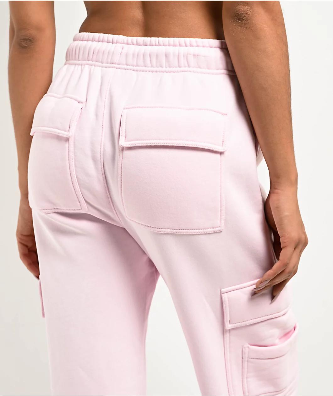 Ninth Hall Fundamentals Koa Pink Tulle Cargo Relaxed Sweatpants Product Image