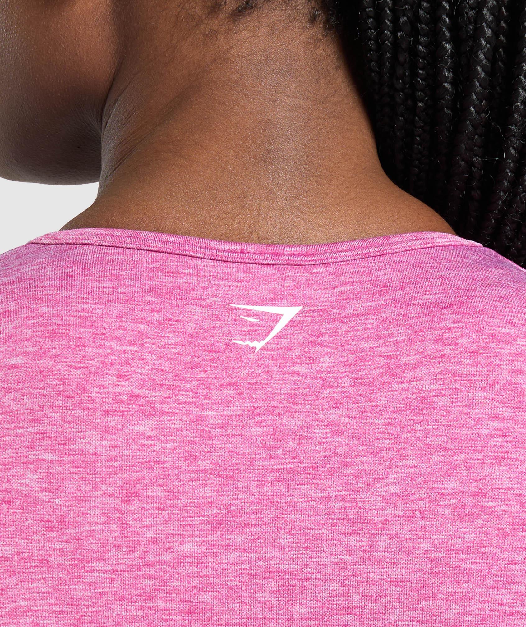 Gymshark Lift Seamless Zip Up Jacket - Winning Pink/White Marl Female Product Image