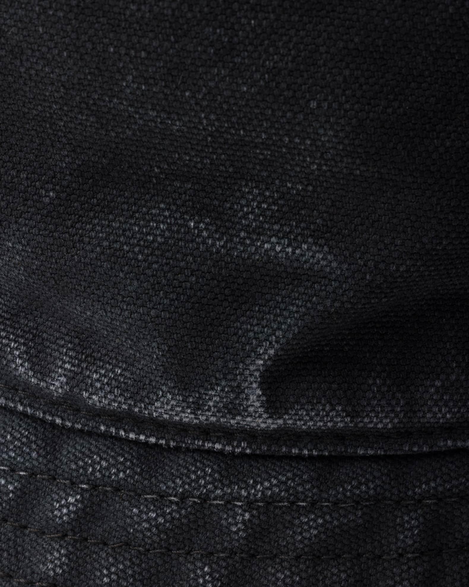 Men's Canvas Bucket Hat with Leather Logo Product Image