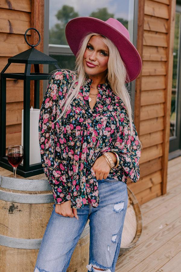 Creative Pursuits Floral Button Up Product Image