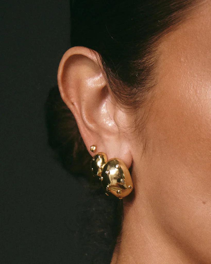 LUV AJ | Pave Molten Studs Product Image