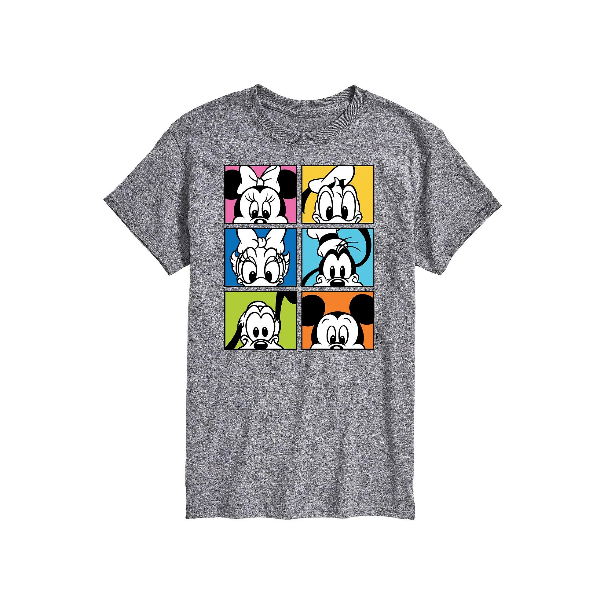 Disney's Mickey Mouse Men's Friends Grid Graphic Tee,  Product Image