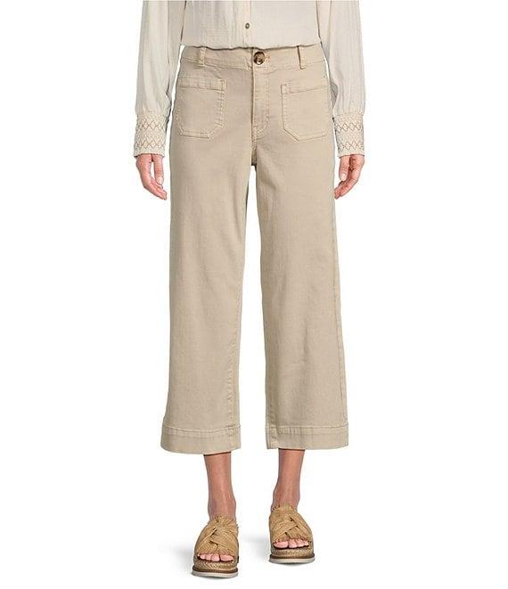 Nurture by Westbound Patch Pocket Wide-Leg Cropped Pants Product Image