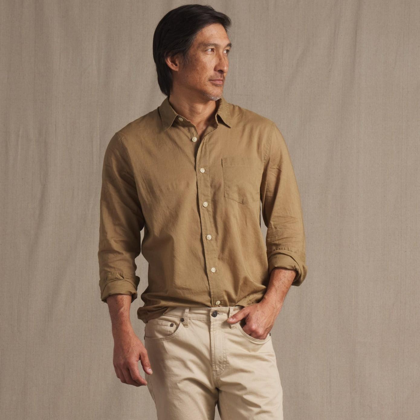 Portofino Featherweight Poplin Shirt - Ermine Product Image