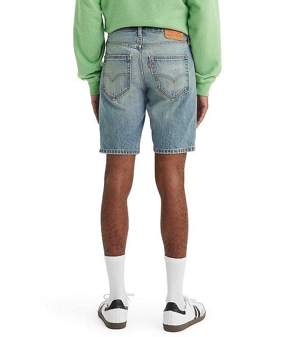 Levi's® 412 Slim Fit 9#double; Inseam Distressed Denim Shorts Product Image