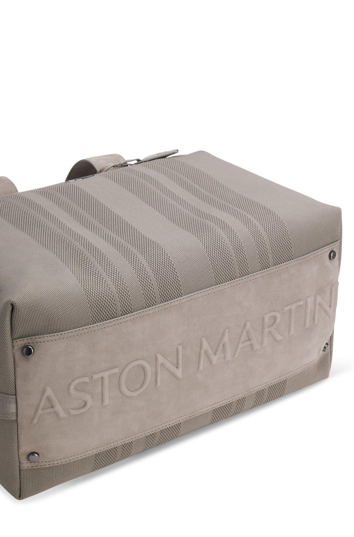 BOSS x ASTON MARTIN knitted holdall with suede trims Product Image