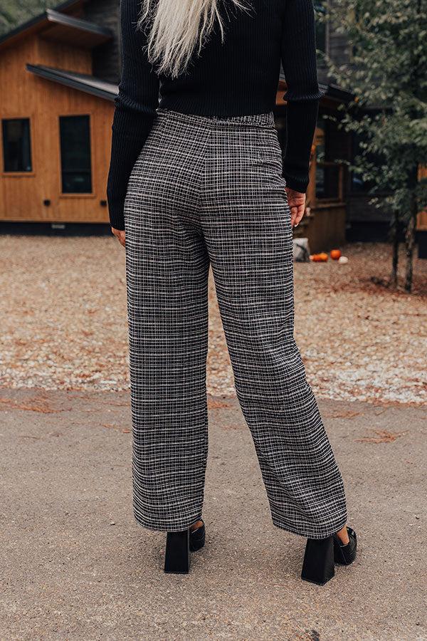 The Parker High Waist Tweed Trousers Product Image
