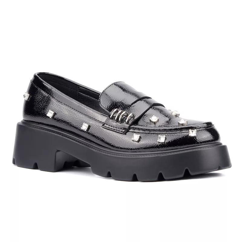 Olivia Miller Luscious Women's Rhinestone Loafers,  Product Image