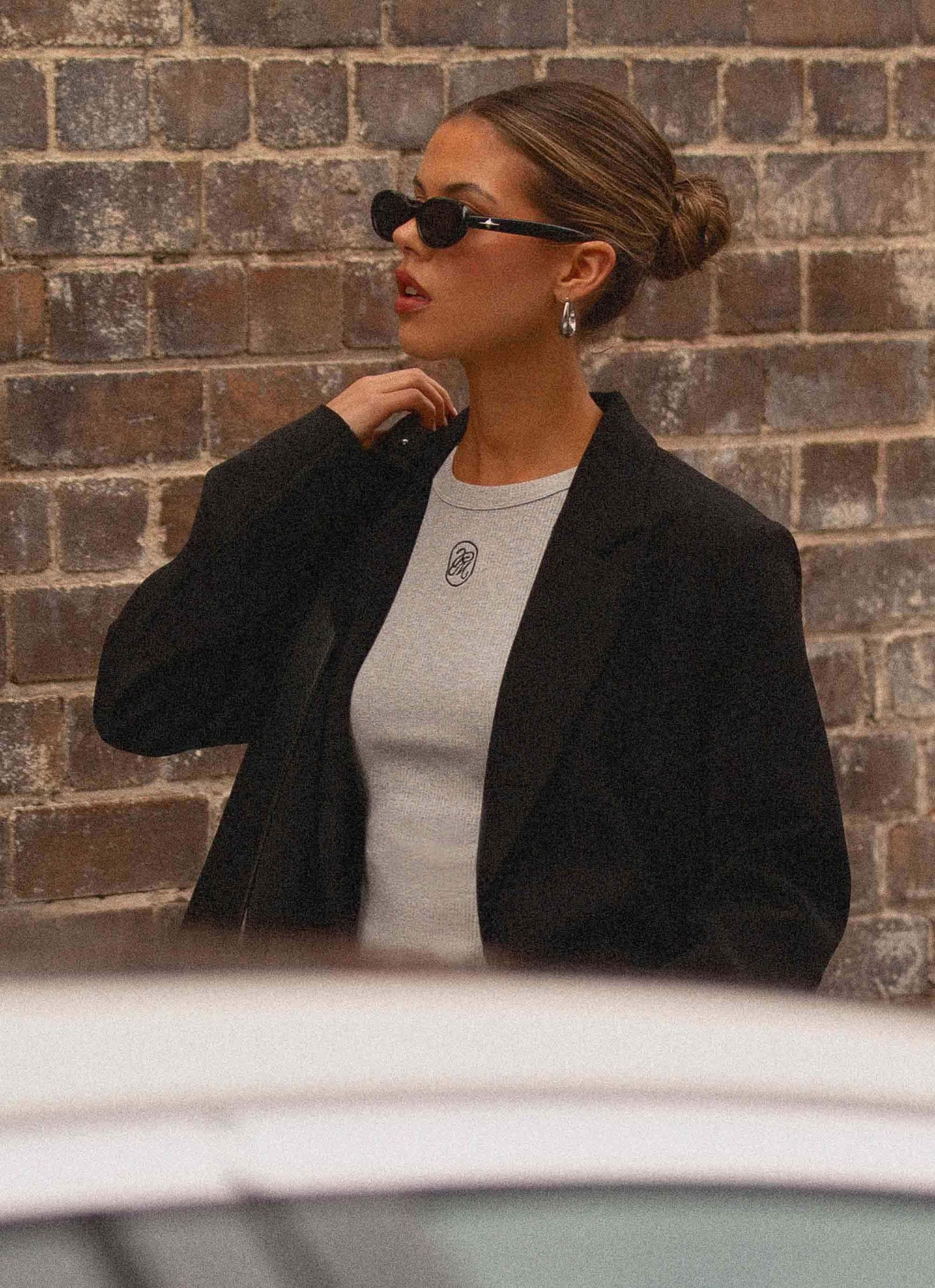 Veda Tank Top - Light Grey Marle Product Image