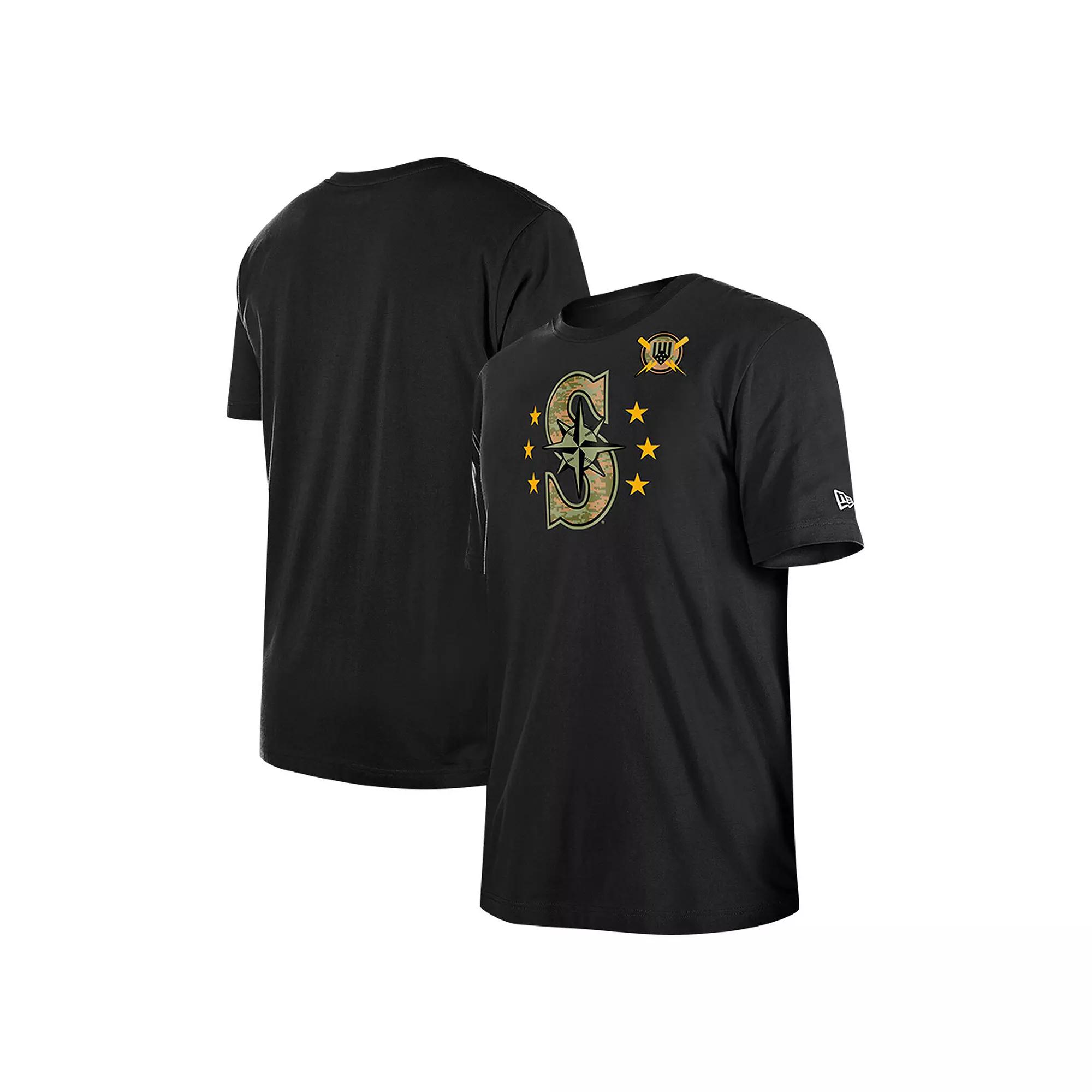 Men's New Era Black Milwaukee Brewers 2024 Armed Forces Day T-Shirt,  Product Image