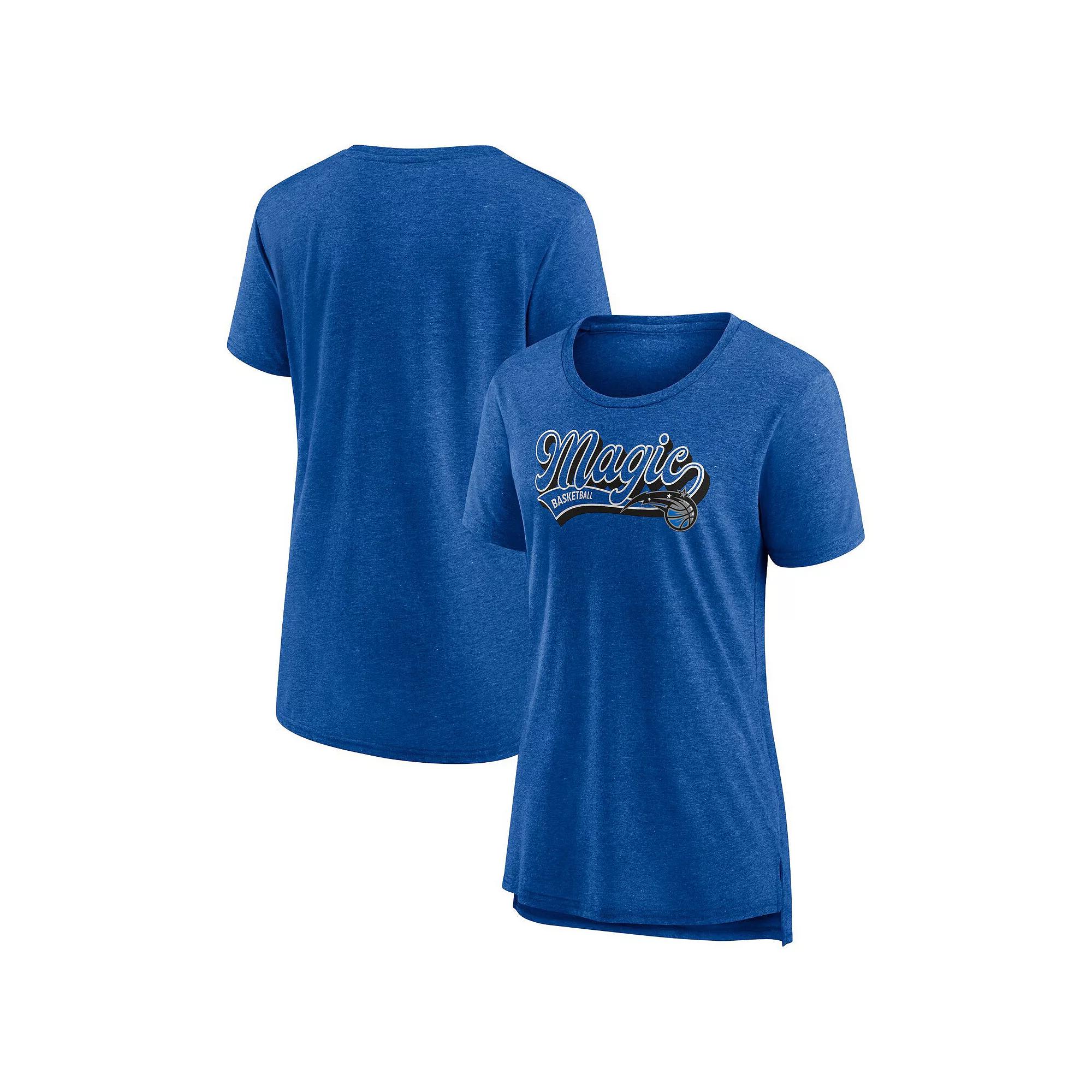 Women's Fanatics Branded Heather Navy Washington Wizards League Leader Tri-Blend T-Shirt,  Product Image