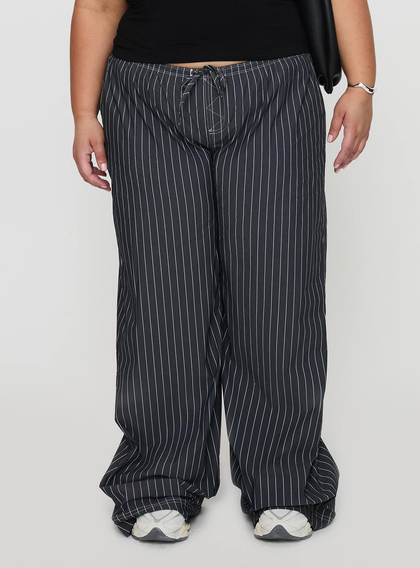 Terrance Baggy Pant Grey Stripe Product Image