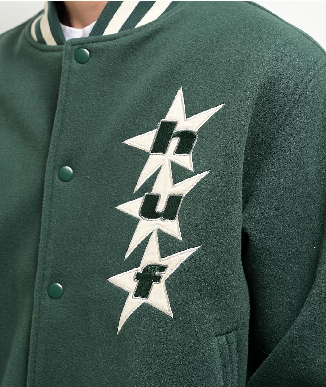 HUF All Star Green Varsity Jacket Product Image