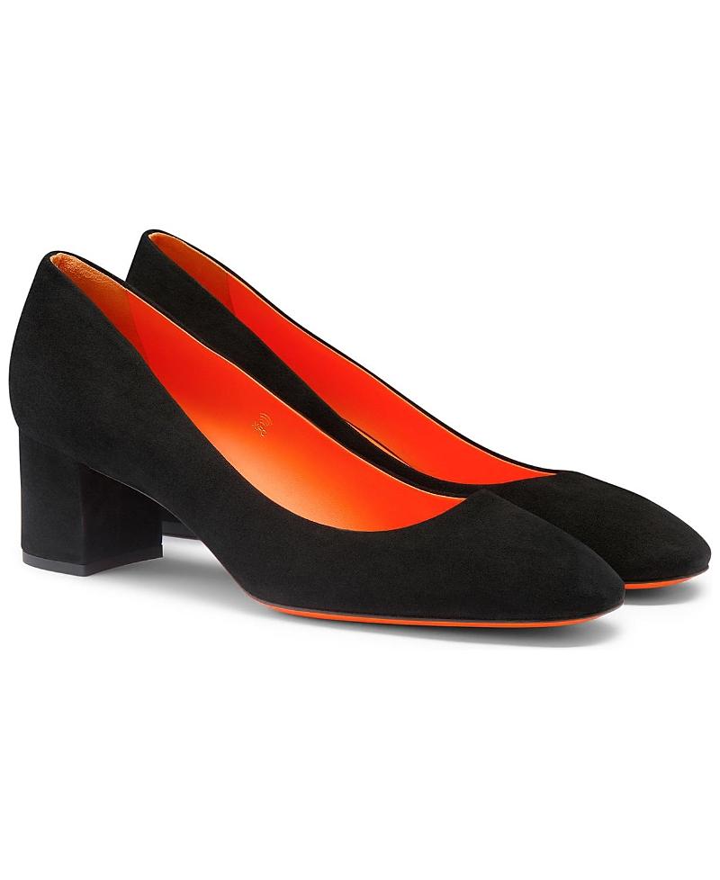 Womens Power 50MM Leather Block-Heel Pumps Product Image