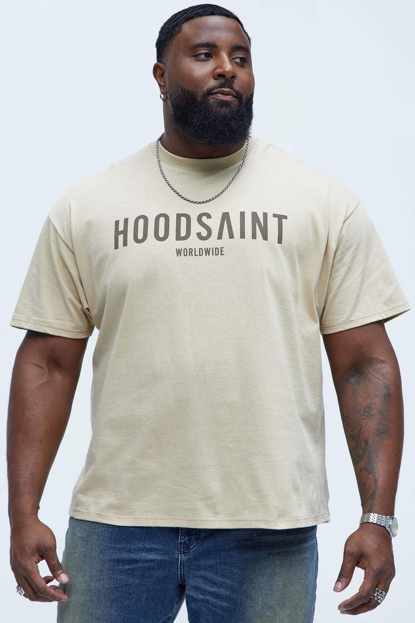 HOODSAINT Worldwide Short Sleeve Tee - Sand Product Image