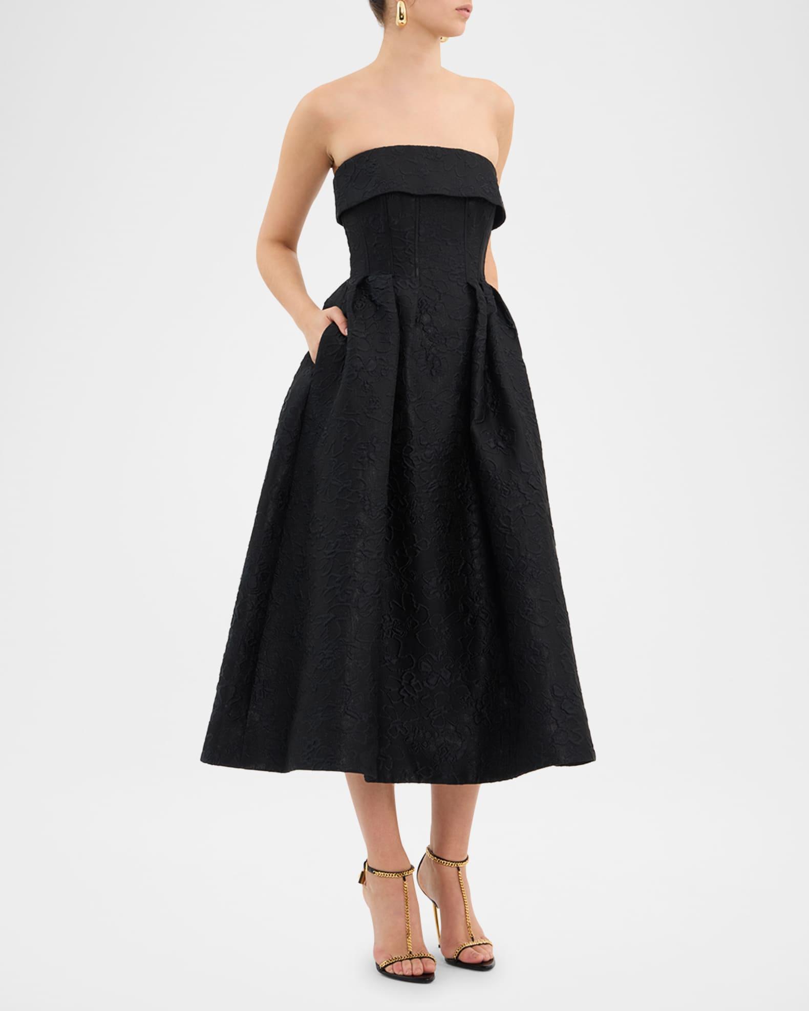 Esther Strapless Midi Dress Product Image