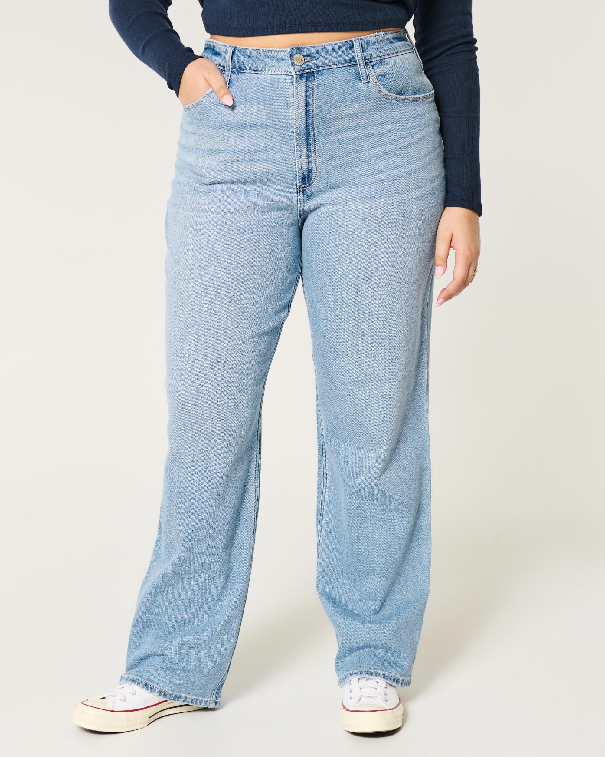Curvy Ultra High-Rise Medium Wash Dad Jeans Product Image