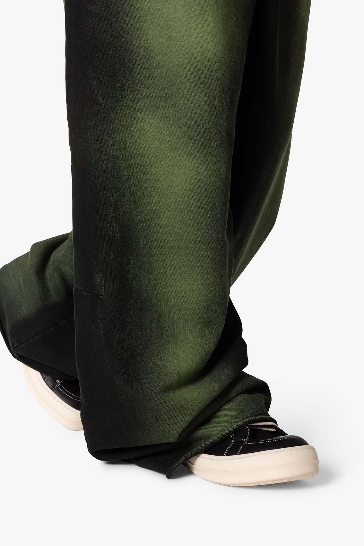 Sprayed Ultra Baggy Sweatpants - Olive/Black Product Image