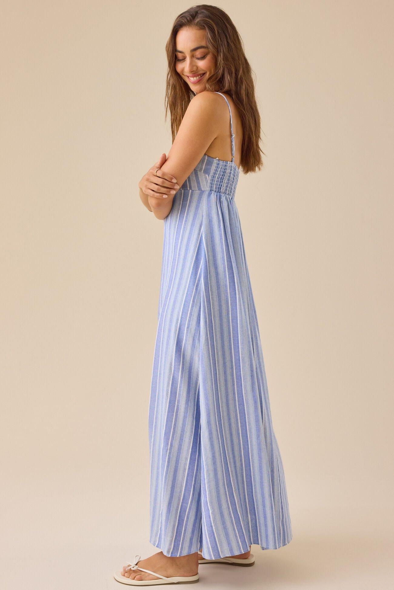 Demi Striped Maxi Dress Product Image