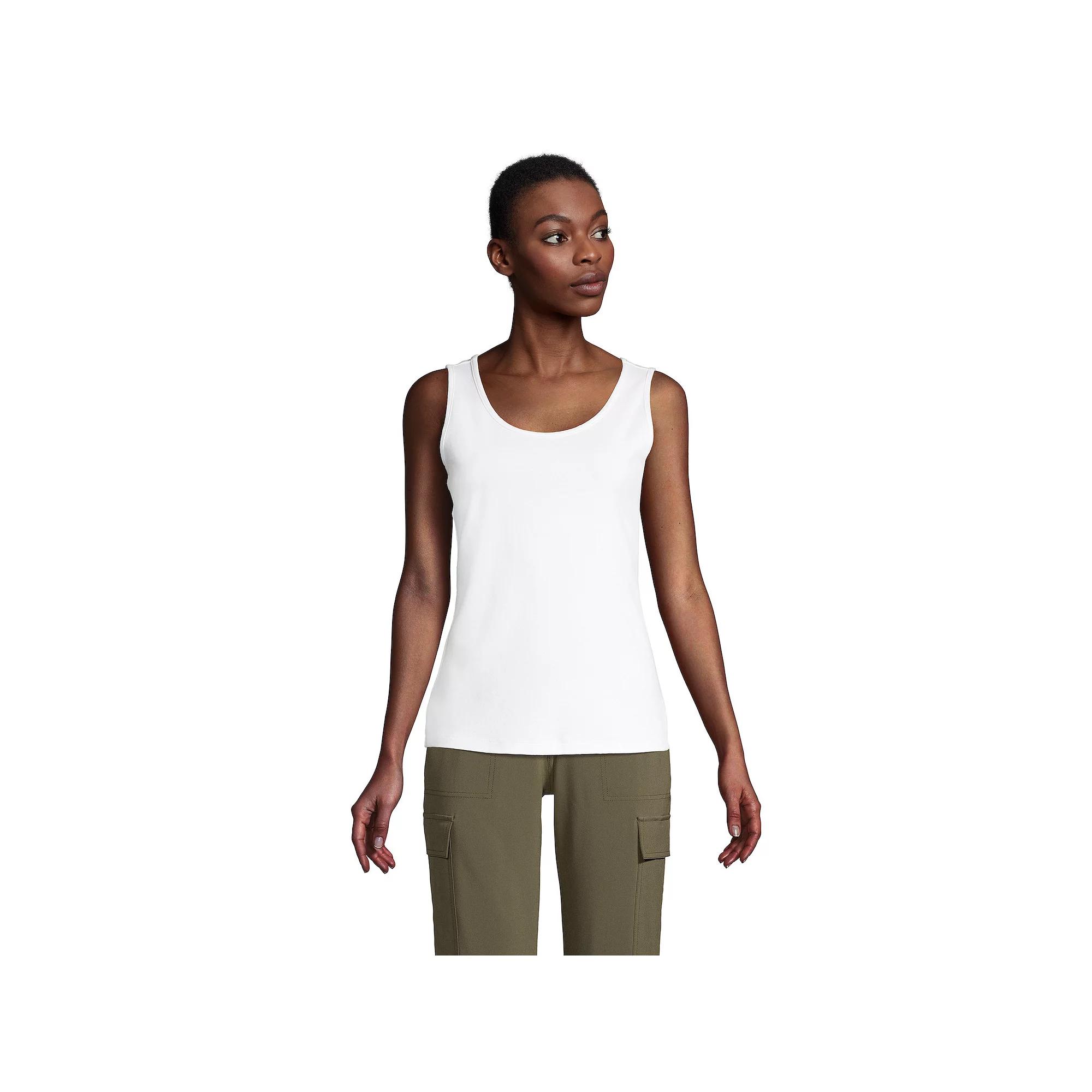 Women's Lands' End Cotton Tank Top,  Product Image