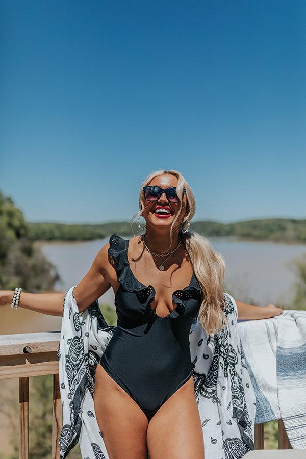 Rising Heat One Piece Swimsuit in Black Product Image