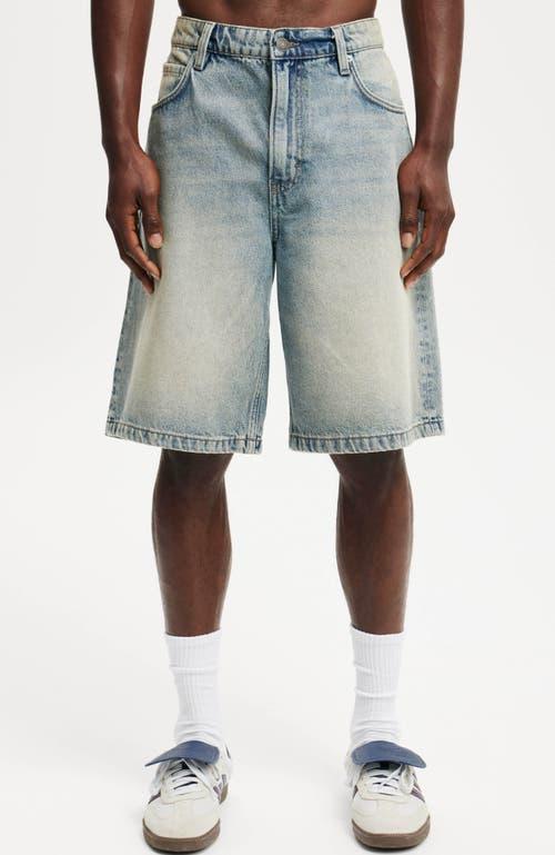 Cotton On Men's Baggy Denim Short in Millenium Tint Blue at Nordstrom, Size 38 Product Image