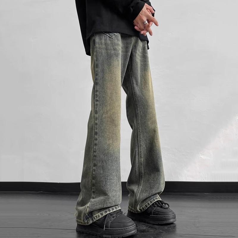 Sopula Retro Trendy Street Clean Fit Bootcut Jeans Product Image