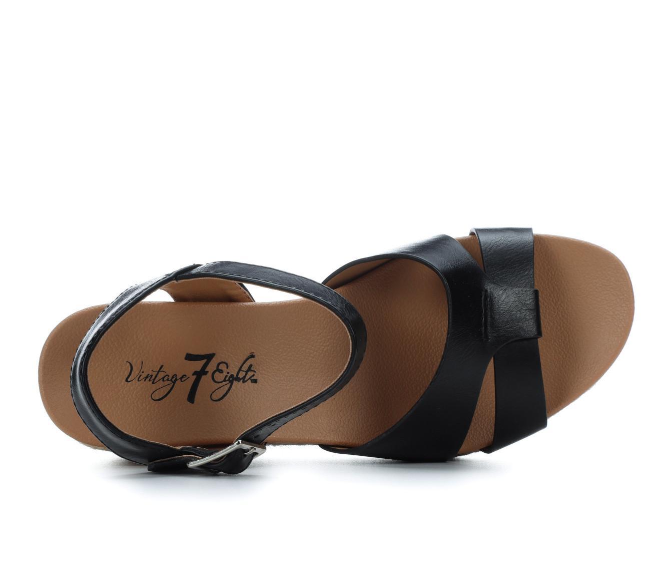 Women's Vintage 7 Eight Front-S Wedge Sandals Product Image