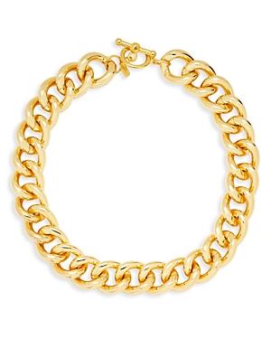 Womens 20KPlated Chunky Curb-Chain Necklace Product Image