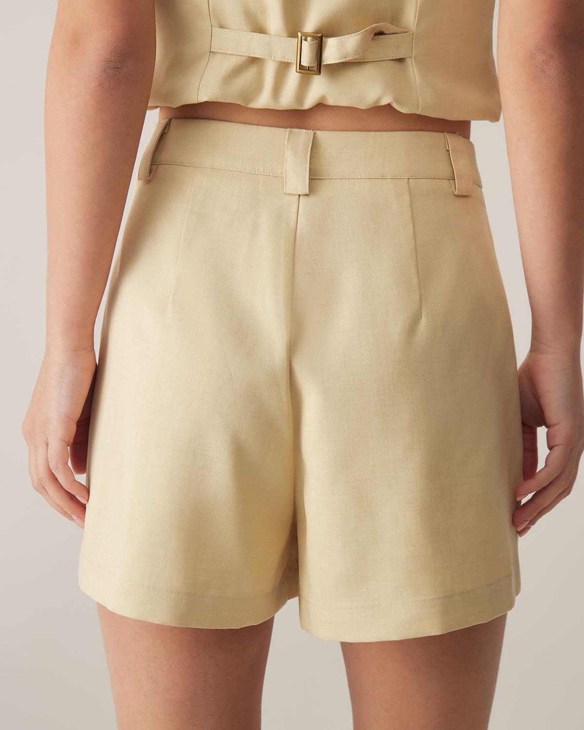Yellow Pocket Shorts Product Image
