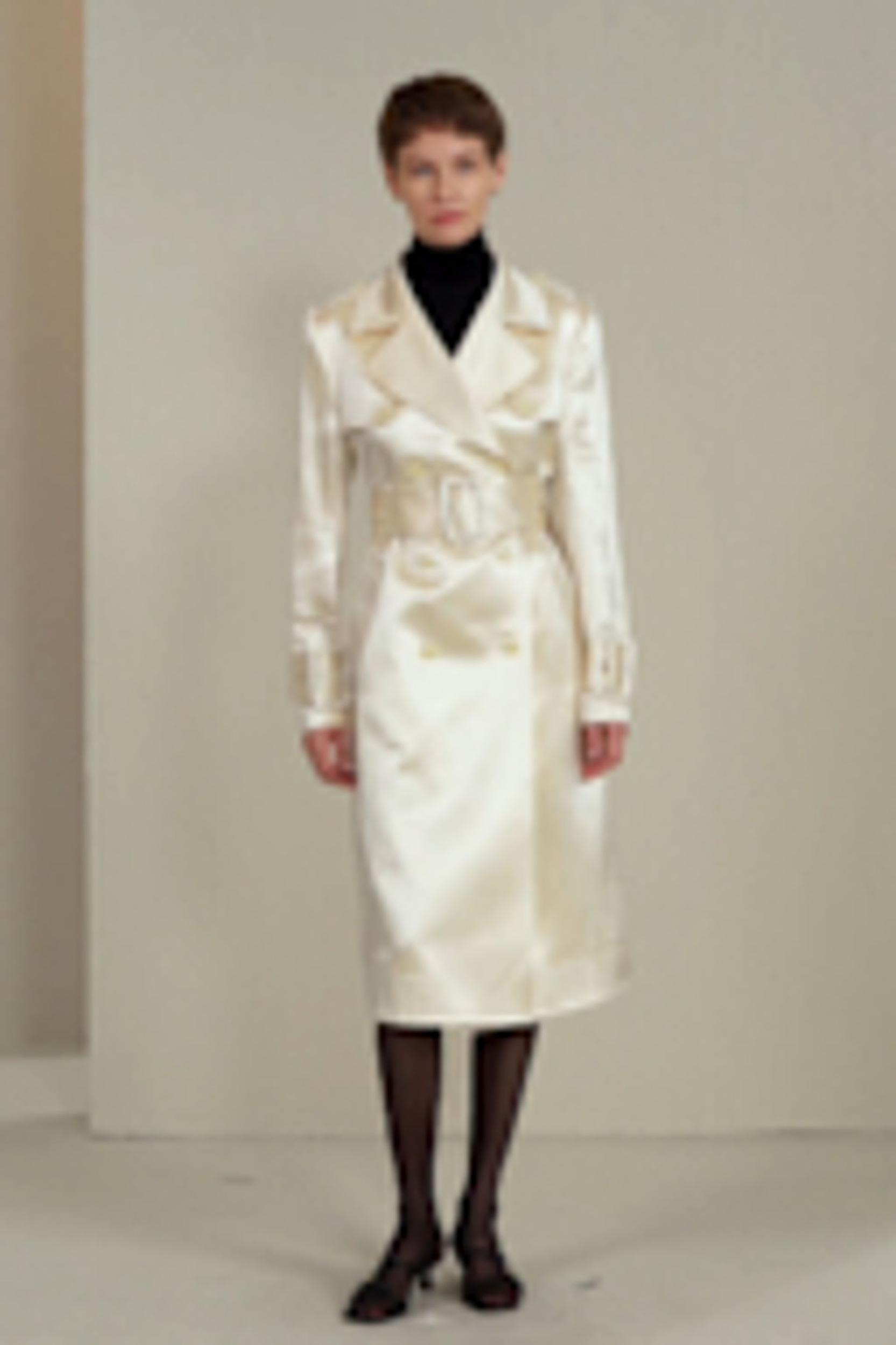 LILYSILK Female Wool Trench Coat Beige Wool-Silk Luxurious All Seasons Coat XL Product Image