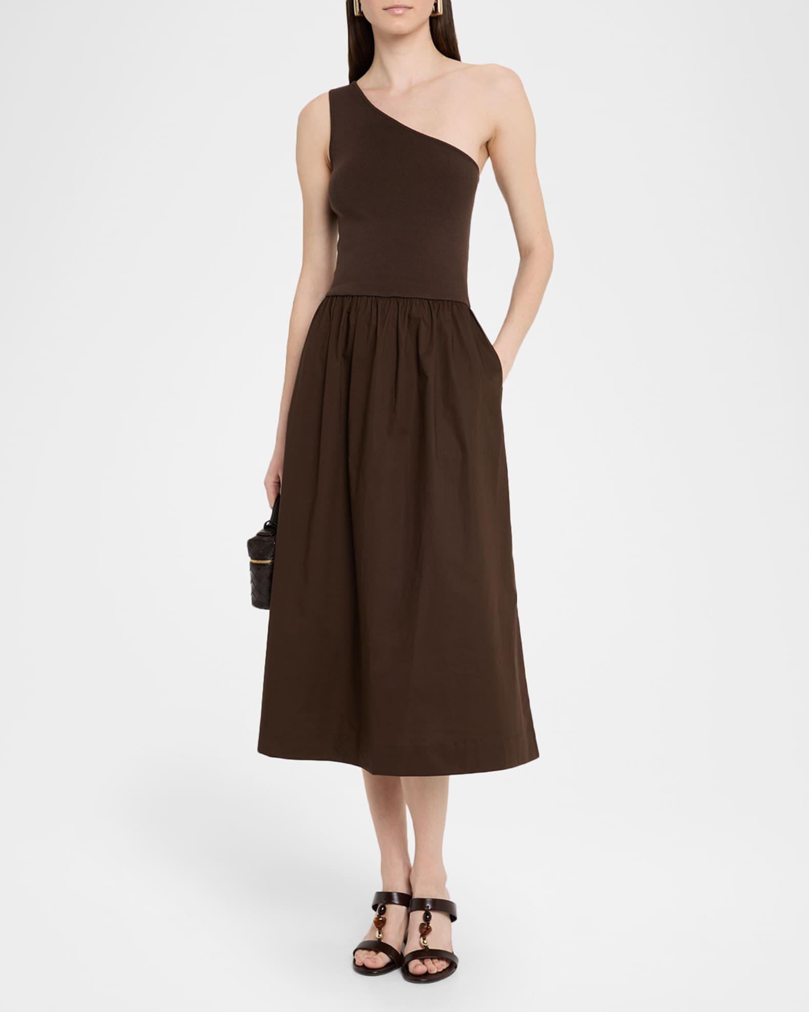 Clarine Asymmetric Midi Dress Product Image