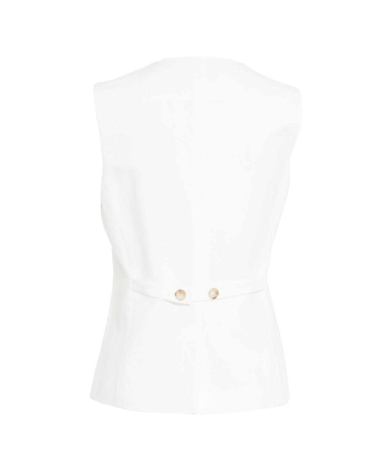 Linen blend vest Product Image