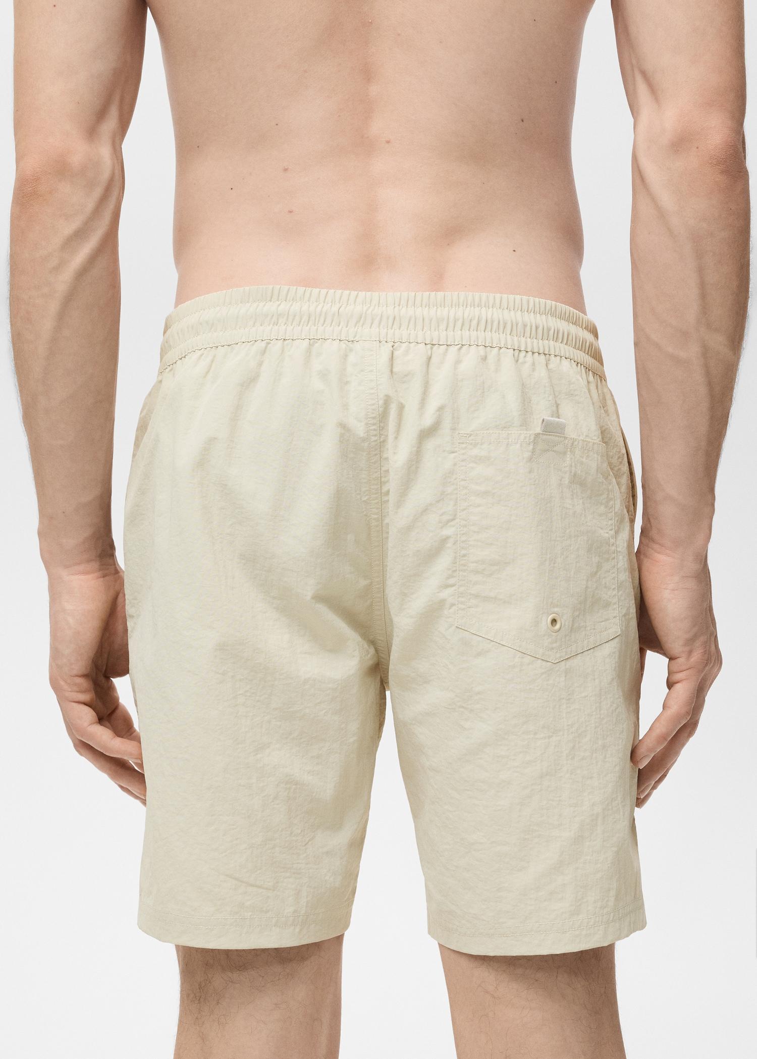 Basic drawstring swimsuit - Men | MANGO USA Product Image