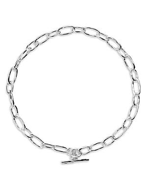 Ippolita Sterling Silver 925 Classico Faceted Oval Link Necklace, 19 Product Image