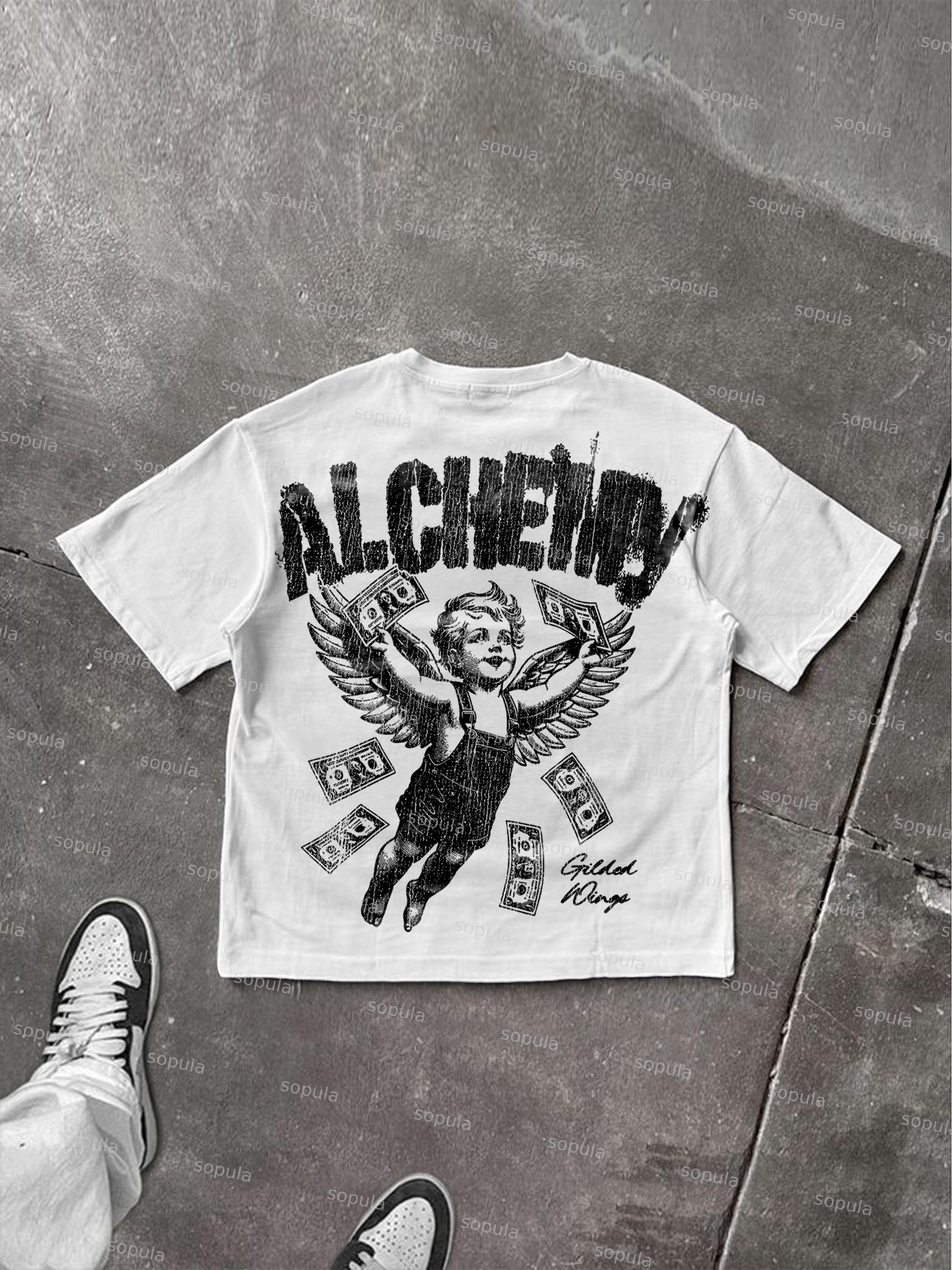 Alchemy Fortune Angel Graphic Cotton T-shirt Product Image
