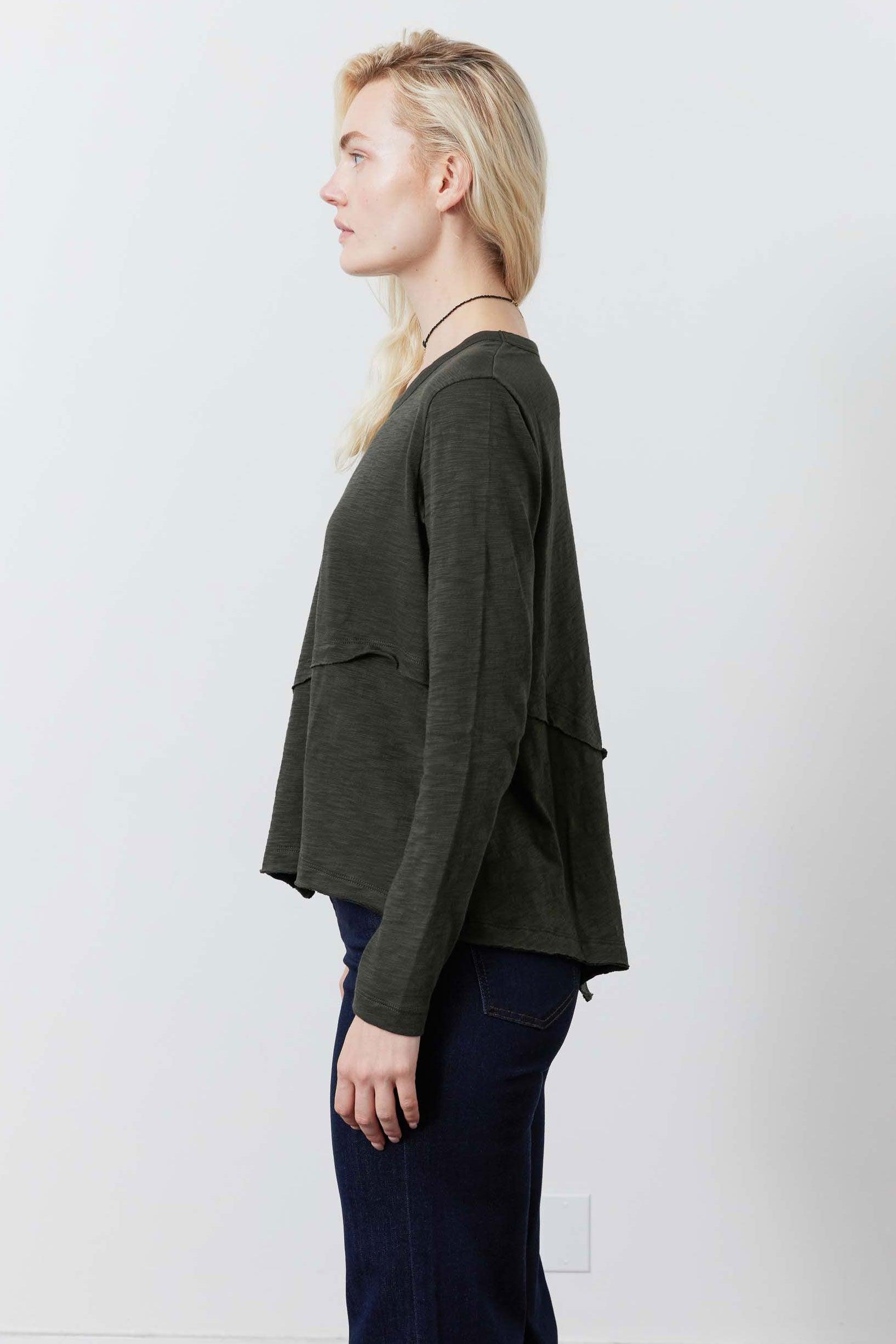 Inner Glow Asymmetric Long Sleeve Top Product Image