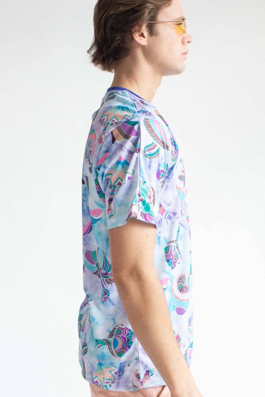 Pastel Mushrooms Tie Dye T-Shirt Product Image