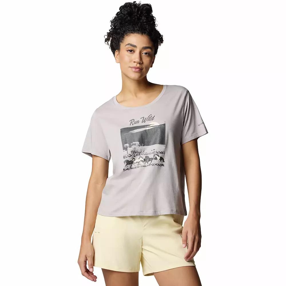 Women's Columbia Omni-WICK™ Ruby Springs Scoopneck Short Sleeve Graphic Tee,  Product Image