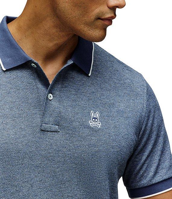 Psycho Bunny Indigo Jersey Crepe Polo Shirt Product Image