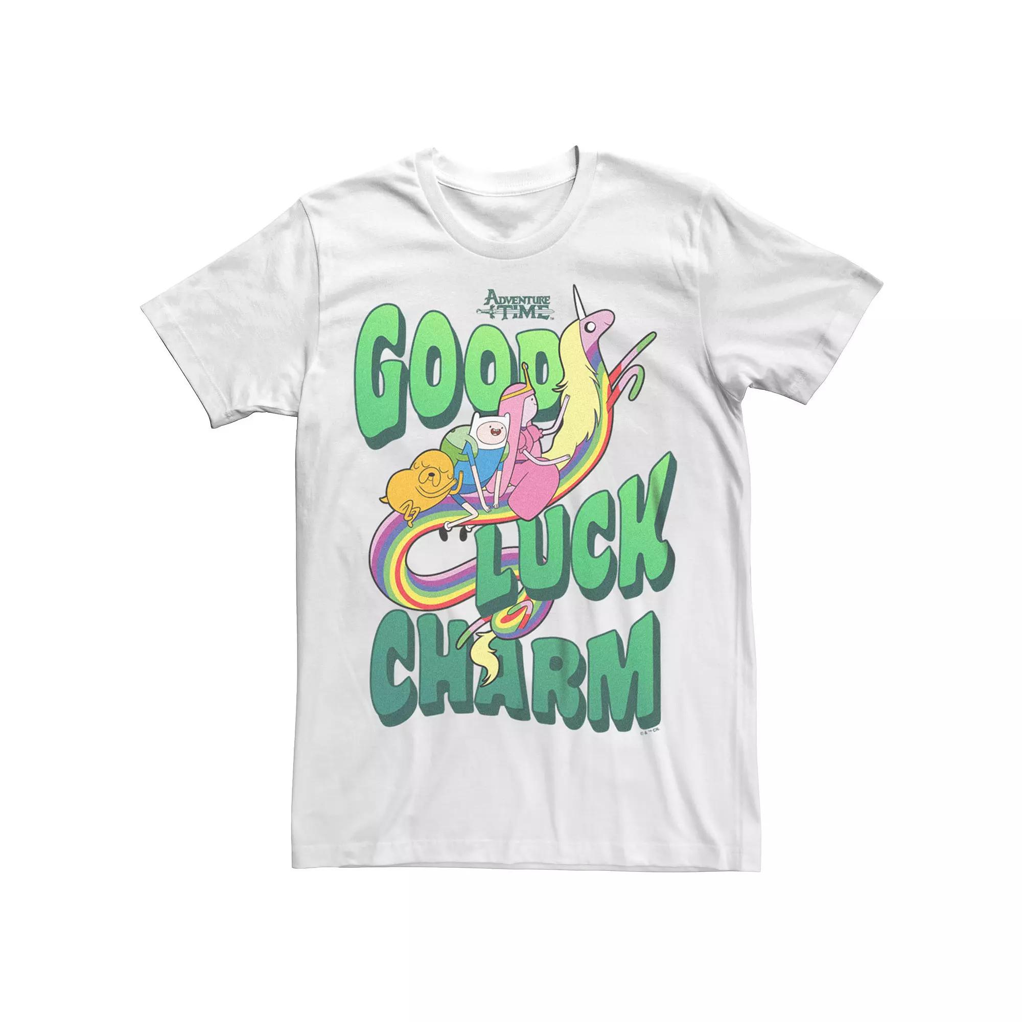 Men's Adventure Time Lady Rainicorn "Good Luck Charm" Tee,  Product Image