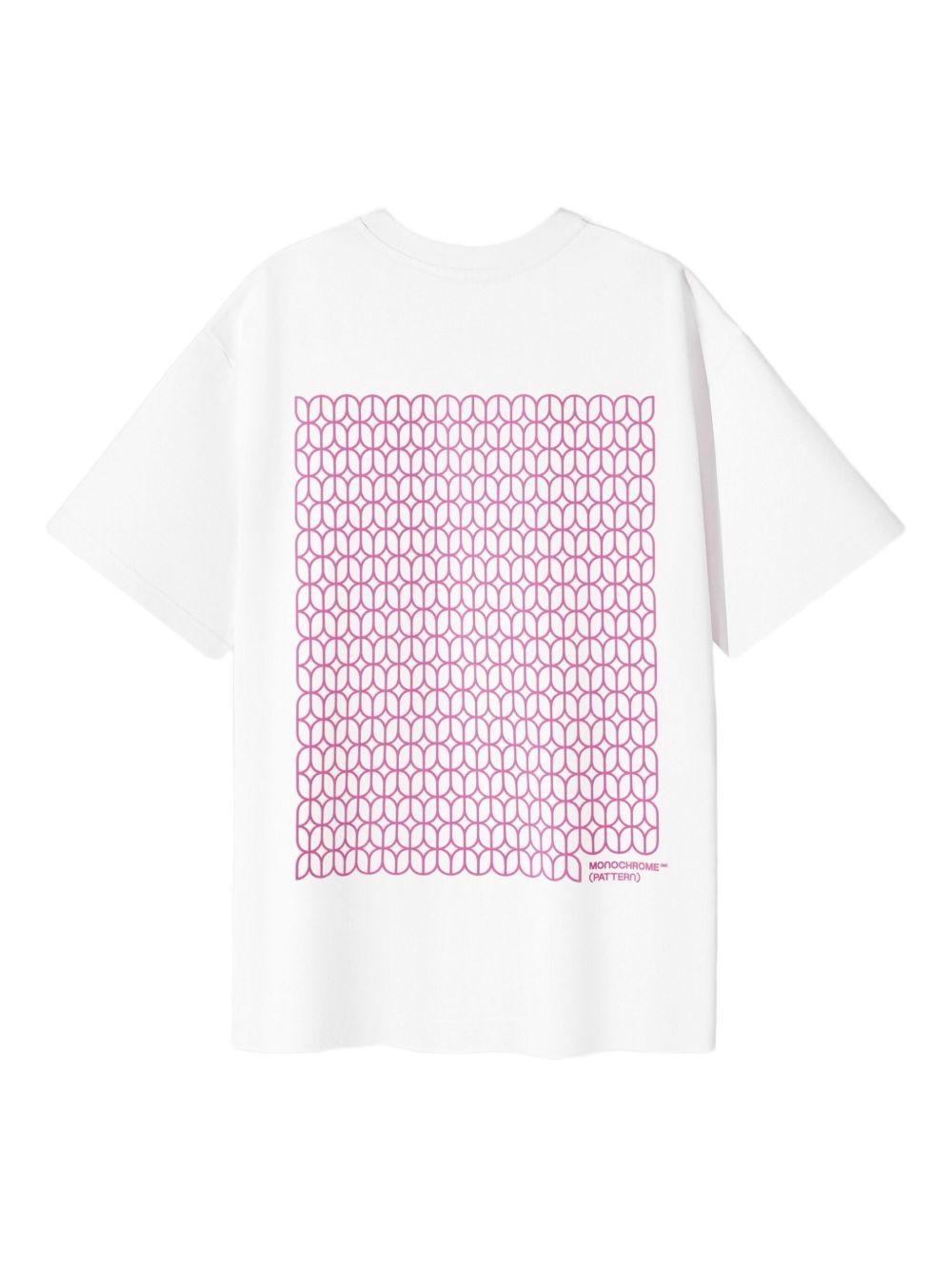 geometric-print oversized t-shirt Product Image