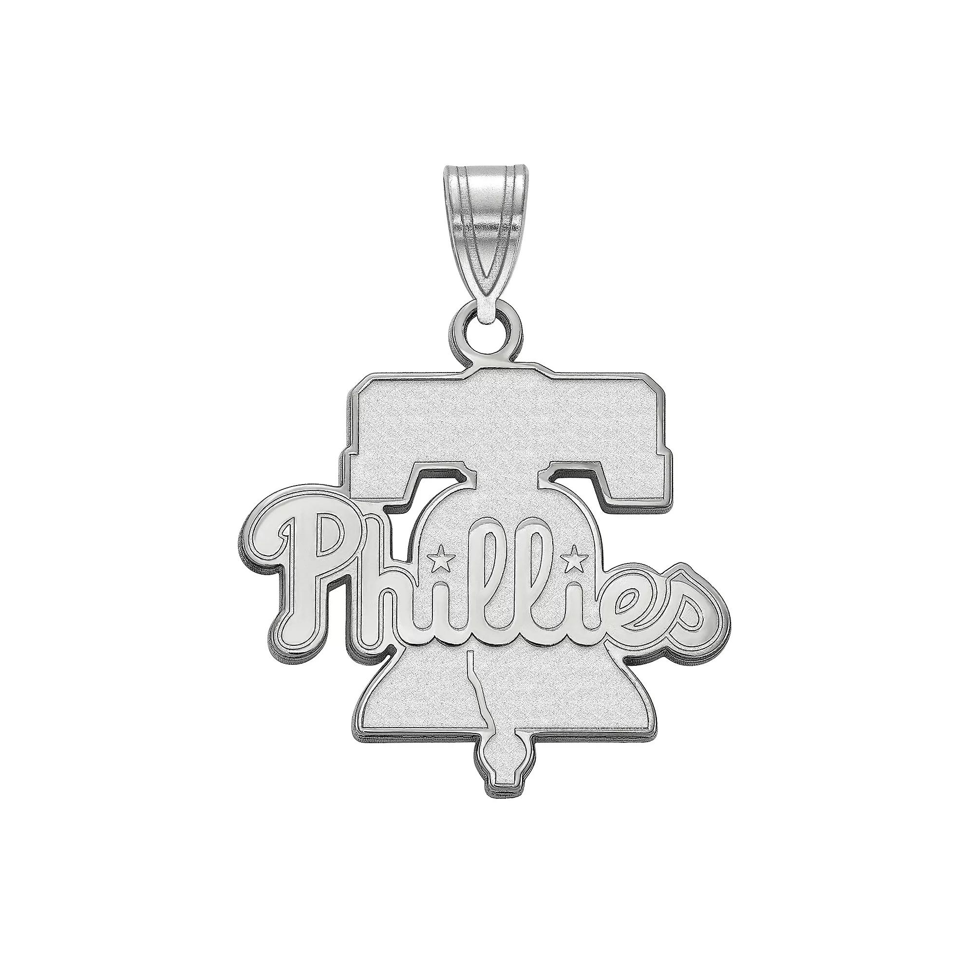 LogoArt Sterling Silver Philadelphia Phillies Large Pendant, Women's, Size: 26 mm, Gold Tone Product Image