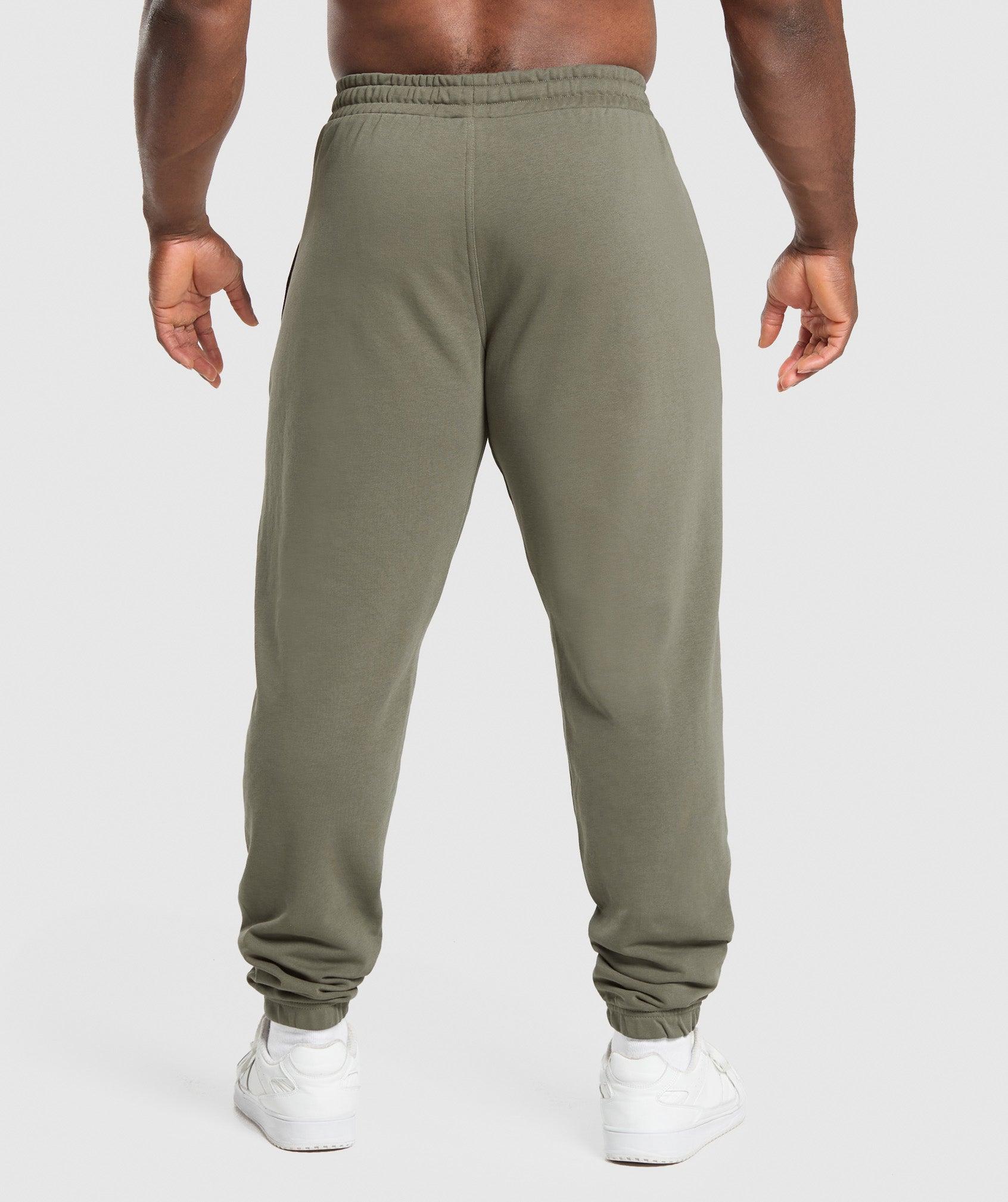 Gymshark Essential Oversized Joggers - Strength Green Male Product Image