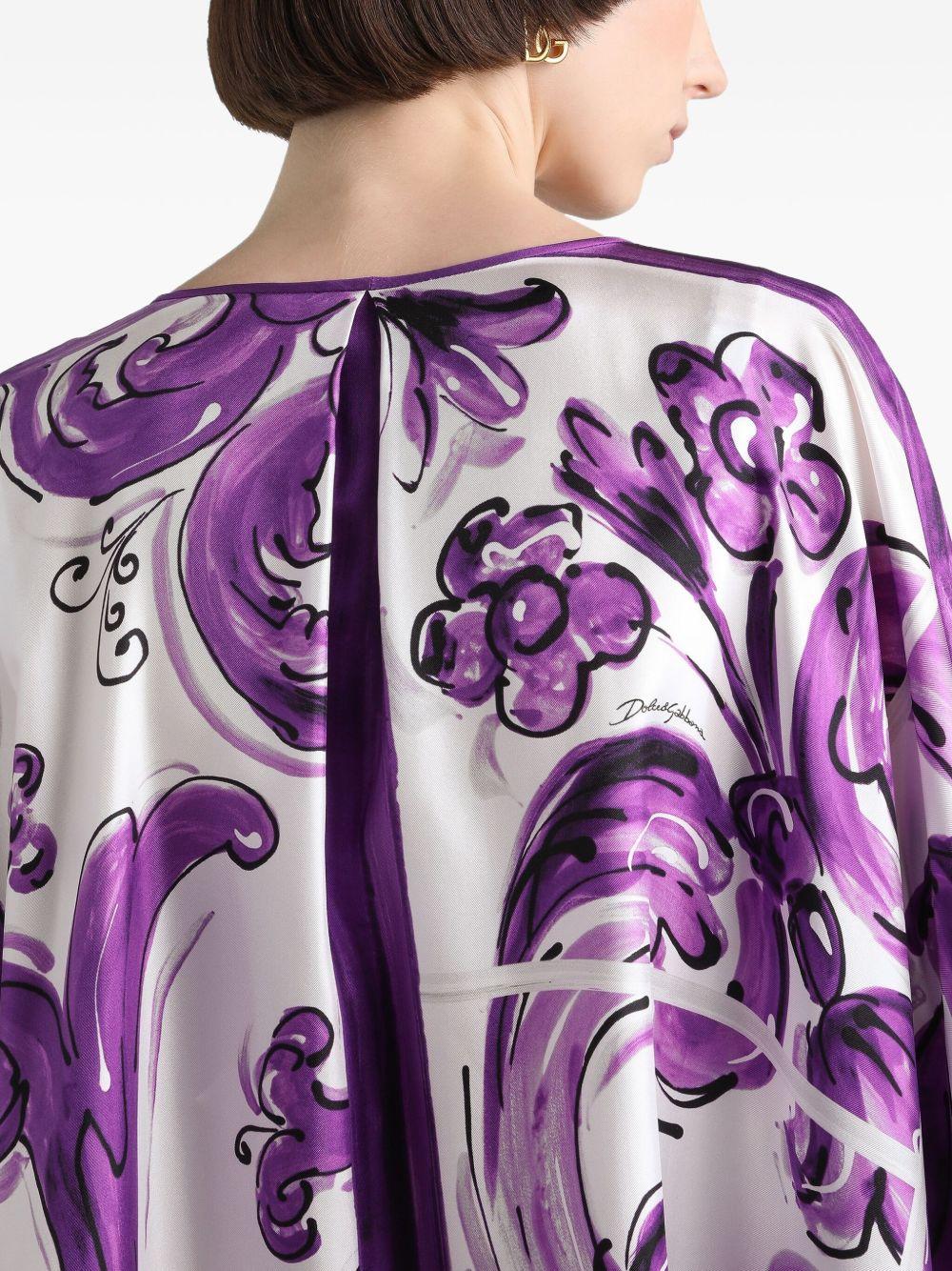 Majolica-print dress Product Image