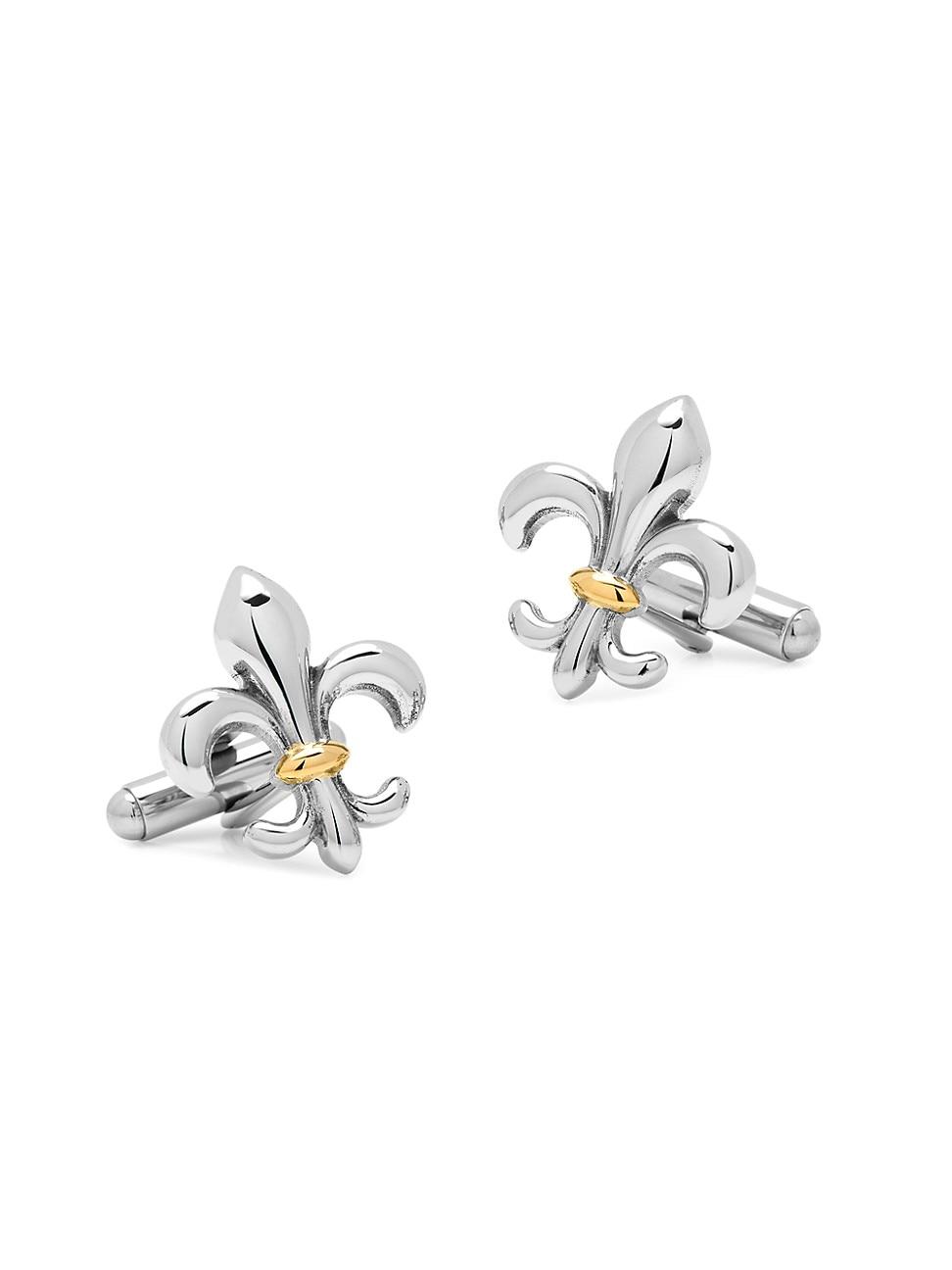 Mens Ox & Bull Trading Co. Fleur De Lis Cufflinks Product Image